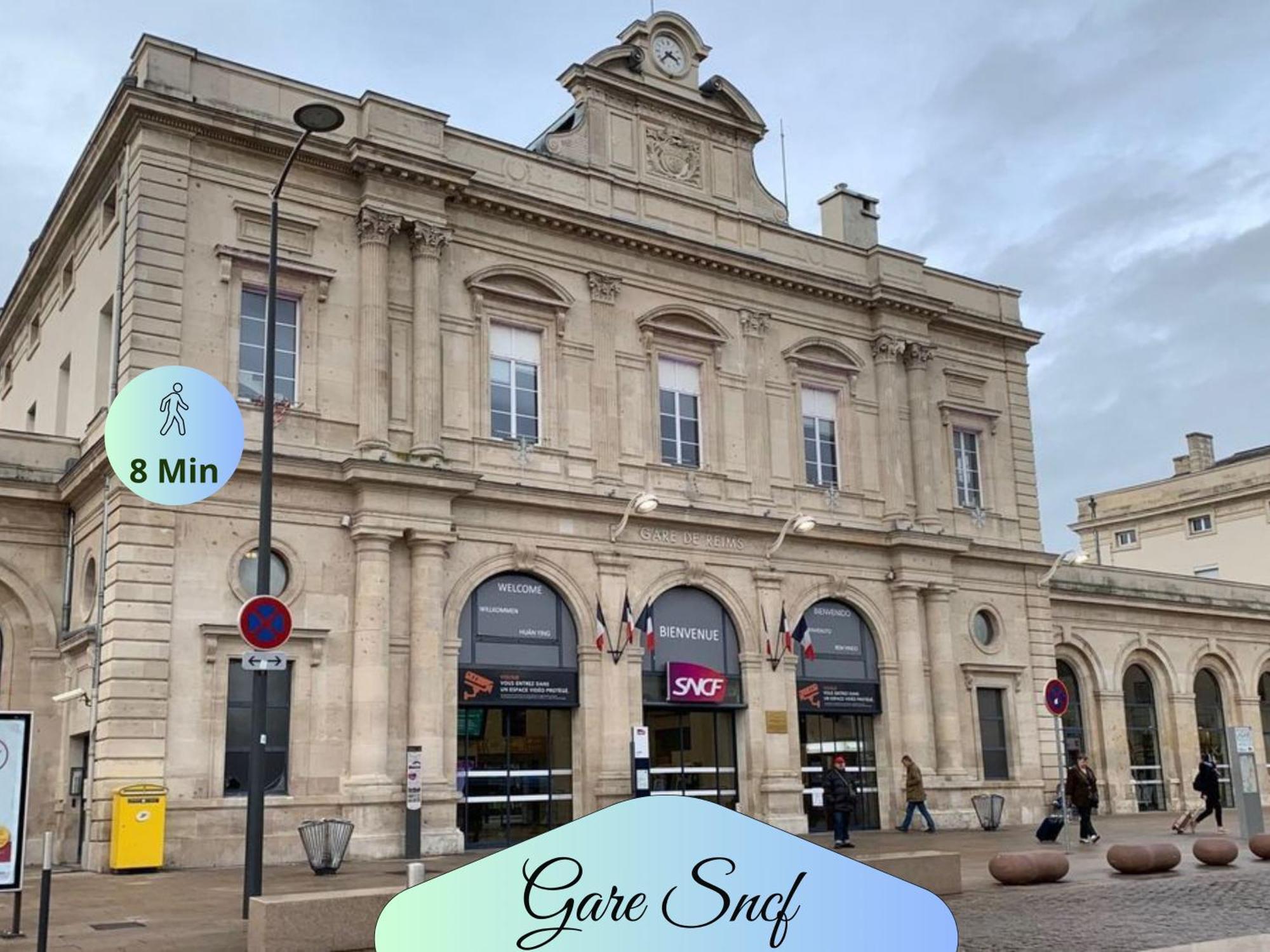 Passage Secret - Ideal Pro, Couples, Familles & Amis - Le Calme En Hypercentre - Wifi Haut Debit - Netflix - Machine A Laver - Gare, Cathedrale, Commerces, Restaurants & Transports En Commun A Moins De 10 Minutes A Pied Reims Exterior foto